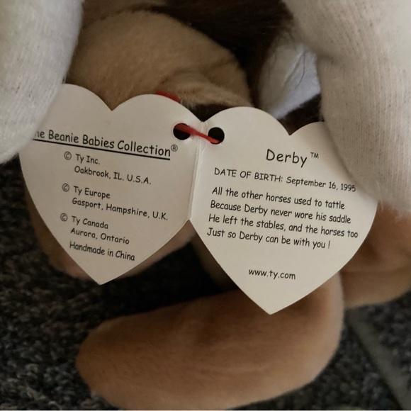 Ty Beanie Baby DERBY The Horse RETIRED - Picture 4 of 12